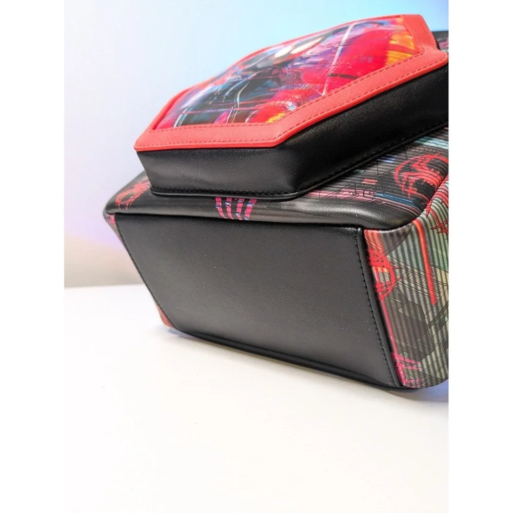 NWT Loungefly Spider-Man Across The Spider-Verse Lenticular Mini Backpack Marvel